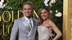 Robbie Williams a jeho manelka Ayda Fieldová (Zlaté glóby, Beverly Hills, 5....