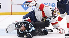 Sergej Bobrovskij (72) z Floridy ská�e p�es Lawsona Crouse (67) z Utahu.