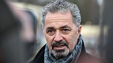 Martin Dejdar p�ichází vzdát hold zesnulé here�ce Jan� Synkové (8. ledna 2024).