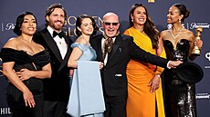 Zleva Adriana Pazová, Edgar Ramirez, Selena Gomezová, Jacques Audiard, Karla...