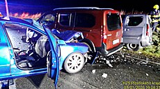 U Dob�an na Plze�sku v úterý v podve�er bourala t�i osobní auta. Vinu nese...