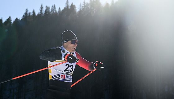 Ondej erný bhem sprintu klasicky na Svtovém poháru v Les Rousses.