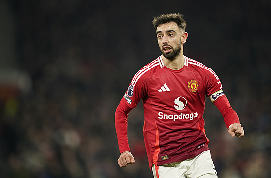 Bruno Fernandes z Manchesteru United b�hem utkání se Southamptonem.