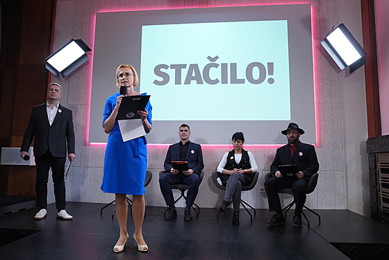 Tisková konference uskupení Stailo! k podpisu memoranda o spolupráci ve...