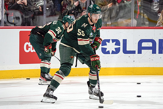 �eský obránce David Ji�í�ek (55) z Minnesoty