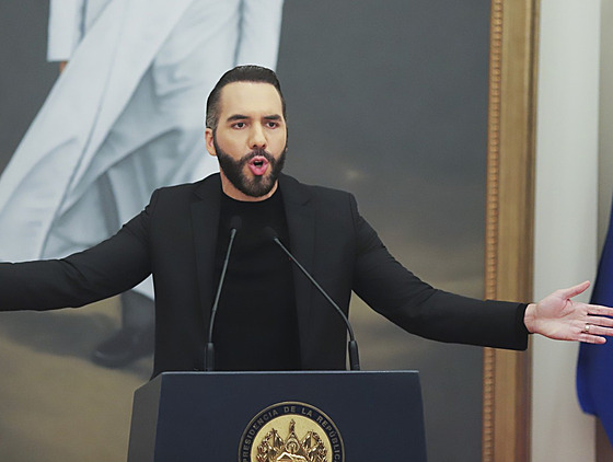 Prezident Salvadoru Nayib Bukele (15. ledna 2025)