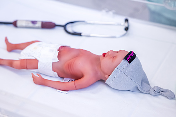 V�rná napodobenina chlape�ka o hmotnosti  pouhých 1100 gram� a délce 35 cm...