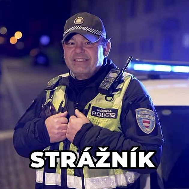 Kandidát do senátu Petr Ko, stráník Mstské policie Brno. (leden 2025)