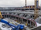 Stavba multifunkn arny v Brn pokrauje, na zatku roku 2025 je ve zhruba...