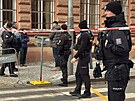 Zsah policie u podezel ltky v ulici Pernerova na Praze 8. (10. ledna 2025)