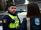 �védský policista ve m�st� Skane (13. listopadu 2024)