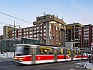 Pestavba hotelu Fairmont Golden Prague InterContinental (13. ledna 2025)