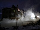 Demolin stroj bhem nkolika dn promnil historickou ndran budovu v...