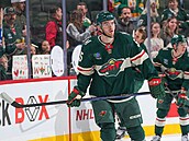 Obránce Minnesoty David Ji�í�ek (55)