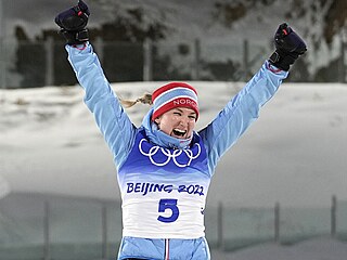 Marte Olsbuová Röiselandová jako olympijská ampionka z Pekingu