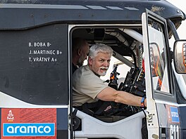 Prezident Petr Pavel na sedma�ty�icátém ro�níku Rallye Dakar 2025, který se...