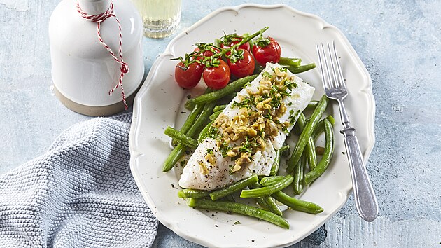 Rybí filet s olivovou salsou