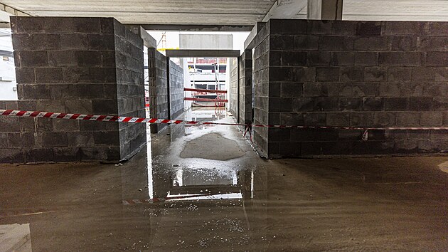 Stavba multifunkn arny v Brn pokrauje, na zatku roku 2025 je ve zhruba dvoumsnm skluzu oproti harmonogramu. (16. ledna 2025)