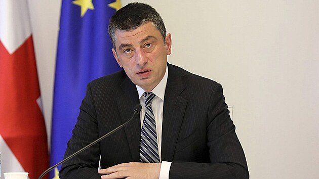 Gruz�nsk� expremi�r Giorgi Gacharia v Tbilisi (18. �ervna 2020)