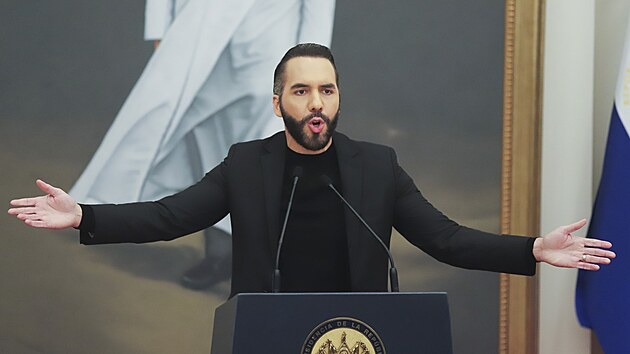 Prezident Salvadoru Nayib Bukele (15. ledna 2025)