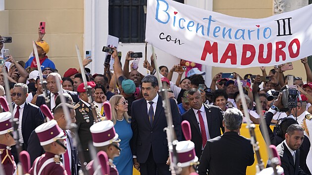 Venezuelsk� prezident Nicol�s Maduro se znovu ujal moci. (10. ledna 2025)