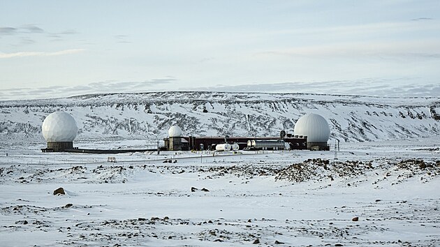 Americk� vesm�rn� z�kladna Pituffik v Gr�nsku (10. kv�tna 2023)