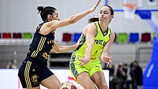 Alperi Onarová z Fenerbahce a Maite Cazorlová z USK Praha.