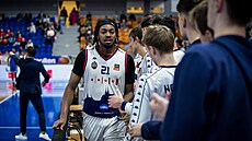 Basketbalista Jordan Brown p�i ligovém utkání Basketu Brnu. (11. ledna 2025)