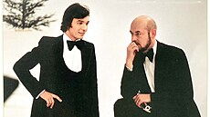 Nejrad�ji prý Václav Hyb� d�lal s Karlem Gottem (spolu jsou na snímku z roku...