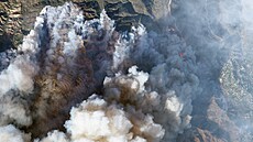 Satelitní snímek po�ízený b�hem po�ár� v Los Angeles a okolí (9. ledna 2025)