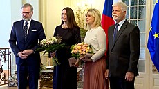 Prezident Pavel pijal v Lánech pedsedu vlády Fialu