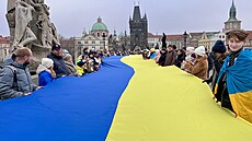 Na akci dorazili podporovatelé Ukrajiny.