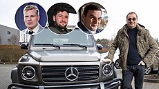 Motoristé sob�. Na hlavním snímku Boris ��astný. Malé snímky zleva Filip Turek,...