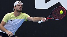 Tomá� Machá� ve druhém kole Australian Open