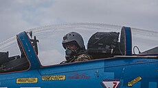 P�íslu�ník ukrajinských vzdu�ných sil (15. listopadu 2024)