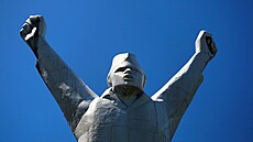 Socha jugoslávského komunistického partyzána Stjepana Filipovi�e od socha�e...