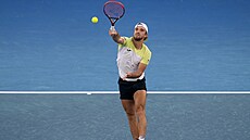 Tomá� Machá� sme�uje ve t�etím kole Australian Open.
