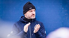 Nový p�edseda cyklistického svazu David Pr��a sleduje v Ji�ín� M�R v cyklokrosu.