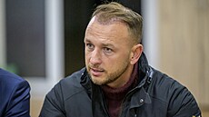 Slovenský ministr vnitra Matú utaj Etok na míst útoku ve Spiské Staré Vsi...