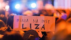 Polky a Poláci si na demonstraci k Mezinárodnímu dni �en p�ipomn�li i B�lorusku...