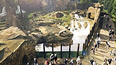 Vizualizace expozi�ního celku Arktida pro pra�ské lední medv�dy (14. ledna 2025)