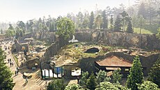 Vizualizace expozi�ního celku Arktida pro pra�ské lední medv�dy (14. ledna 2025)