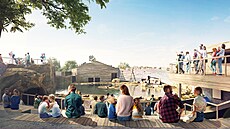 Vizualizace expozi�ního celku Arktida pro pra�ské lední medv�dy (14. ledna 2025)