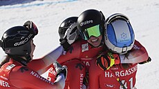 �výcarka Malorie Blancová b�hem sjezdu ve St. Antonu.