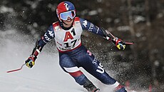 Ameri�anka Lauren Macugaová b�hem super-G ve St. Antonu.