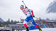 Vítězslav Hornig během vytrvalostního závodu v Ruhpoldingu