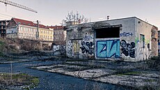Vstup do zázemí pro bezdomovce, které provozuje spole�nost Podané ruce.