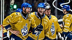 Kladno, 10. 1. 2025. Rytí�i Kladno - Energie Karlovy Vary. Zleva domácí Radek...