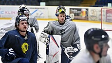 Ústí nad Labem, 16. 1.2025, trénink druholigových hokejist� Slovanu Ústí nad...