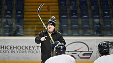 Ústí nad Labem, 16. 1.2025, trénink druholigových hokejist� Slovanu Ústí nad...